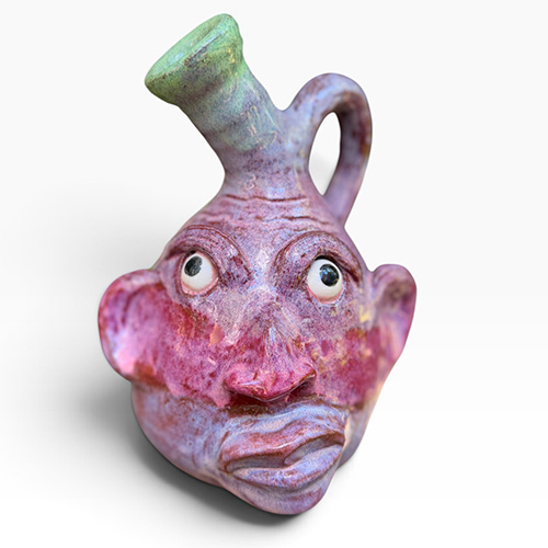 Billy Joe & Marcia Craven Collaboration 9" Face Jug DP6452